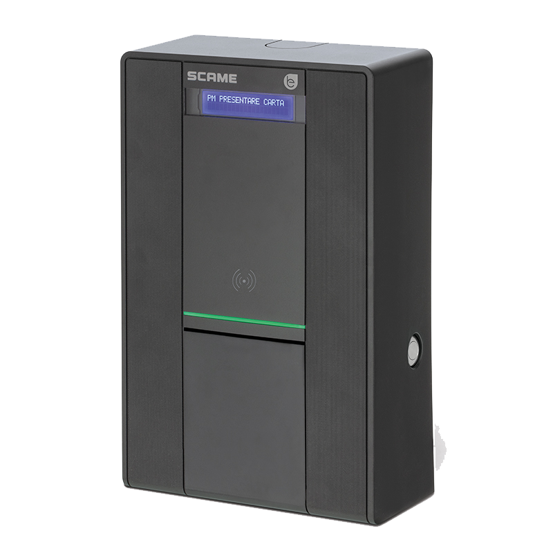 Série BE-W, Borne de recharge murale thermoplastique anthracite, 1 prise Type 2, réglable de 3.7 à 22kW